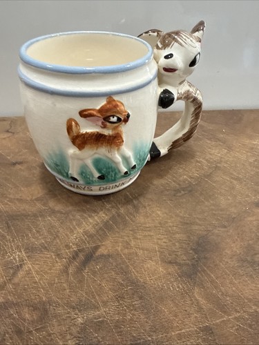 Tazza ceramica vintage bevi - ceramica, "bevi