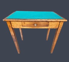 SCRITTOIO CON CASSETTO IN MASSELLO INTEGRO  DI EPOCA XX SECOLO RESTAURATO