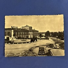 PONTEVICO IL CASTELLO E IL MON. AI CADUTI  Bianco e nero  - Cartolina