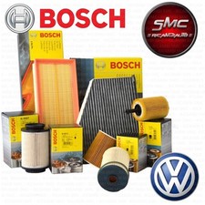 Kit tagliando 4 FILTRI BOSCH VW POLO 1.6 TDI 6R 55 - 66 - 77 KW dal 2009