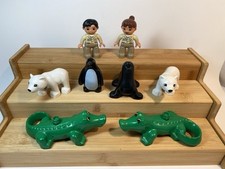 LEGO Duplo Lotto Animali Zoo - Guardiani dello Zoo, Orsi Polari, Pinguino, Sigillo, Alligatori