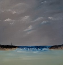 Stormy Harbour olio su tela