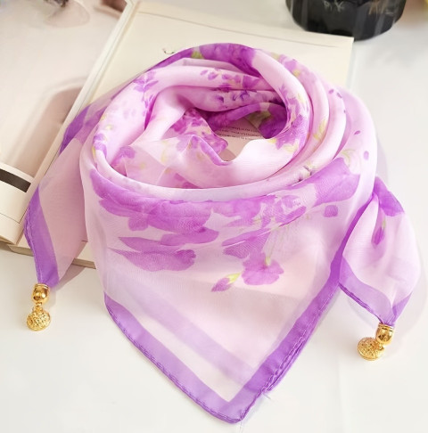 Sciarpa donna quadrata - , chiffon