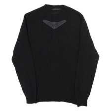 FRANKIE MORELLO Fighter Jet maglione donna nero maglia stretta S