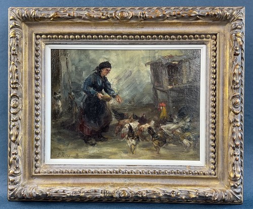 Dipinto olio georg - wolf,