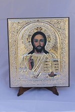 Cristo Pantocrator icona argento 925/1000 