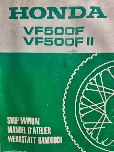 Honda vf500f vf500fii 1984 - vf500fii, e