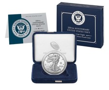 US Navy American Eagle moneta da un'oncia argento proof 250° anniversario 2025