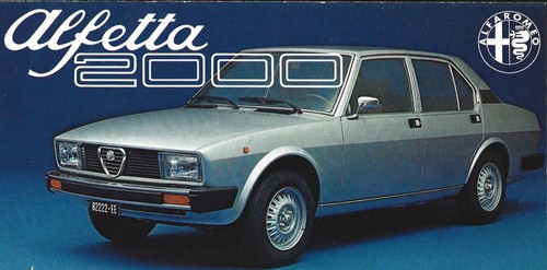 Depliant alfa romeo alfetta - depliant,