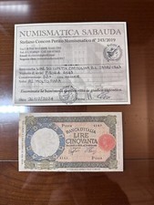BANCONOTA LIRE 50 LUPETTA