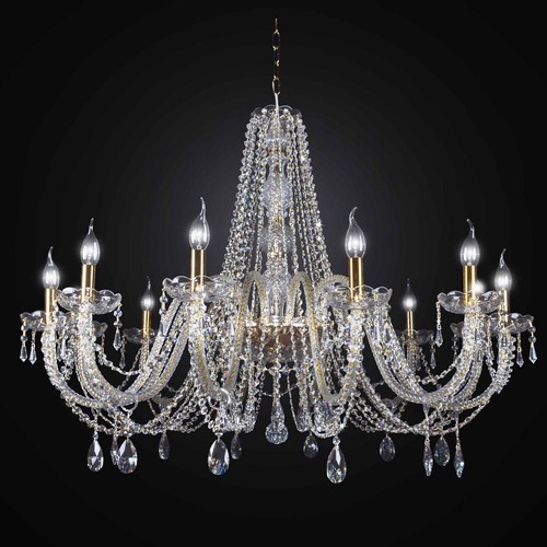 Lampadario cristallo 12 - lampadario,