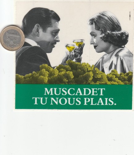 Autocollant vin muscadet - autocollant.,