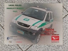 Depliant Brochure  DAHIATSU TERIOS 1300 4WD  Local police mobility wagon