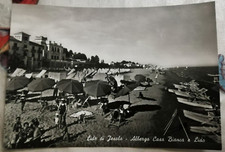 LIDO DI JESOLO - ALBERGO CASA BIANCA E LIDO  -  CARTOLINA D'EPOCA 1956