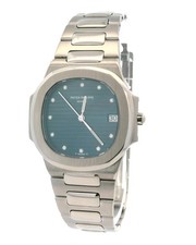 Patek Philippe nautilus ref 3900/1G quadrante blu diamantato con archivio