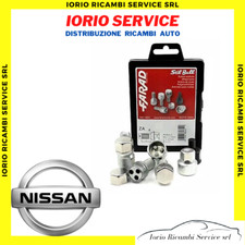KIT 4 BULLONI FARAD ANTIFURTO AUTO per NISSAN QASHQAI JUKE CERCHI IN LEGA 