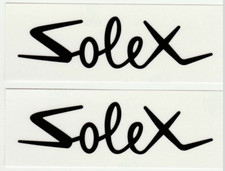 2 stickers black solex