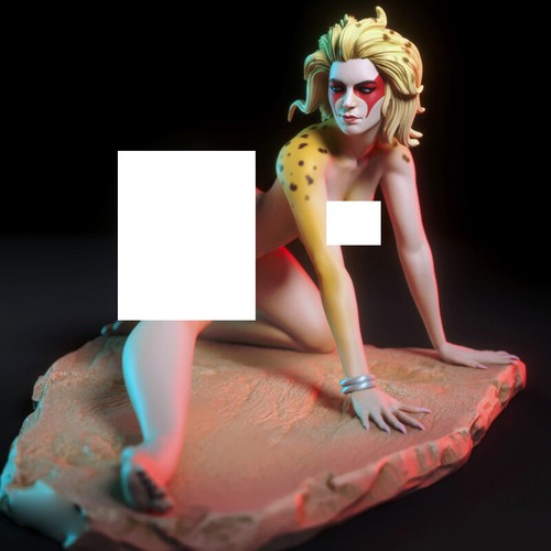 Naked cheetara stampa - stampa, 3d