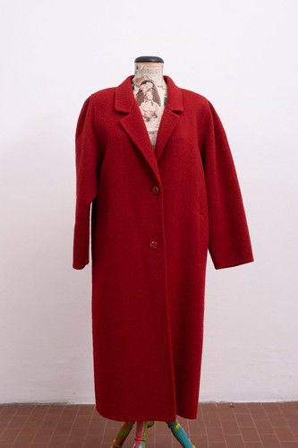 Cappotto lana rossa anni - cappotto,