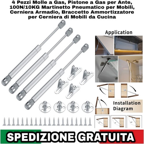 Molle gas 100n pistoncini - molle, a