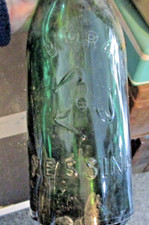 bottiglia originale BIRRA MESSINA rilievo anni 50 tappo richiudibile ceramica