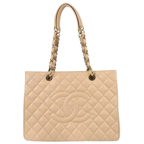 Borsa shopping chanel beige - shopping, in