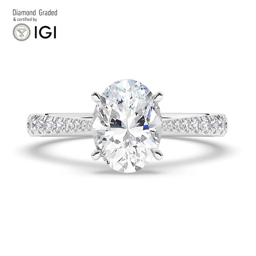 Anello fidanzamento ovale - anello,