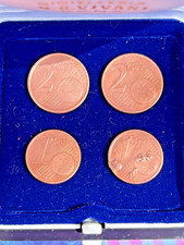 4 pcs eurocent errore conio