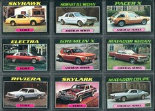 TOPPS GUM 1977 "AUTOS OF 1977"