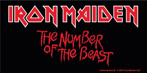 Iron maiden aufkleber - maiden,