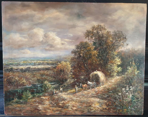 Dipinto olio tavola - dipinto,