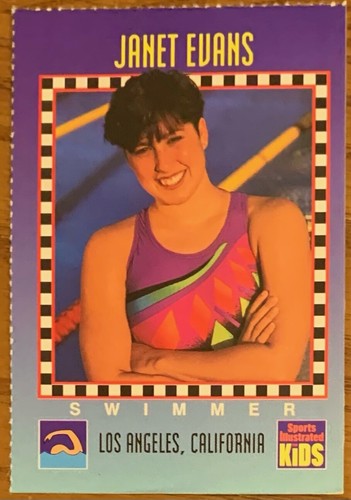 Cartolina janet evans 1994 - cartolina,