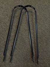 2 parafanghi bici nero staffe