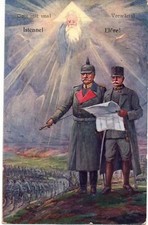 prs 54 - 1917 circa - PAUL von HINDENBURG e OTTO von BISMARCK - non VG - FP