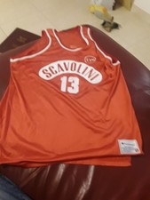 SCAVOLINI PESARO BASKET MAGLIA SHIRT CANOTTA LUNGA 75 CM LARGA/50CM CIRCA