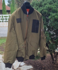 GIUBBOTTO BOMBER DA VOLO VERDE OLIVA VOLO DA VOLO L2 B AERONAUTICA MILITARE