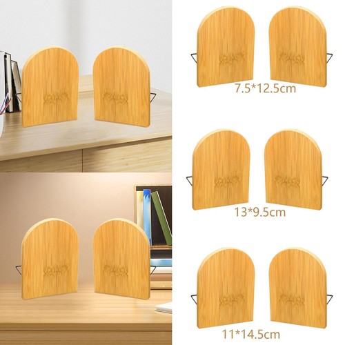 Bookends bamboo wood book - bookends,