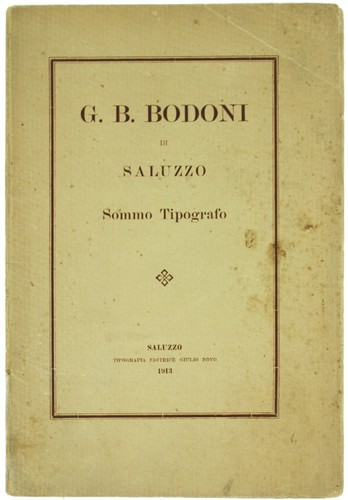 Bodoni di saluzzo sommo - b.,