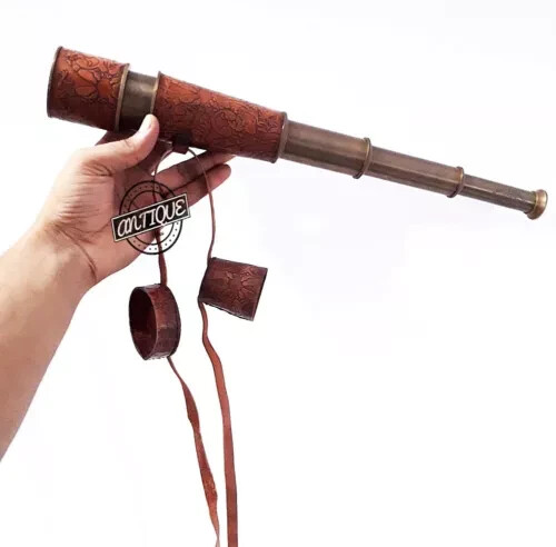 Antico telescopio ottone - antico,