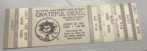 Grateful dead raro biglietto - grateful,