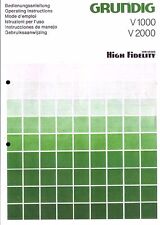 Grundig Manuale di istruzioni