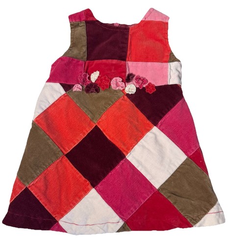 Vestito patchwork velluto a - patchwork, in