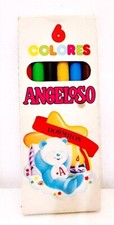 ANGELORSO Angel Bear  - Angeloso 80s Enri Spain scatola 6 pastelli colorati cera