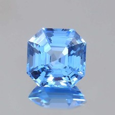 Condizione AAA Naturale Brasiliano Blu Acquamarina Loose Taglio Asscher Gemma