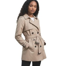 Trench coat doppiopetto con