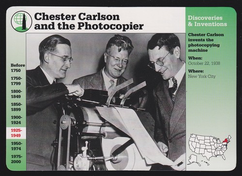 Chester carlson xerography - chester,