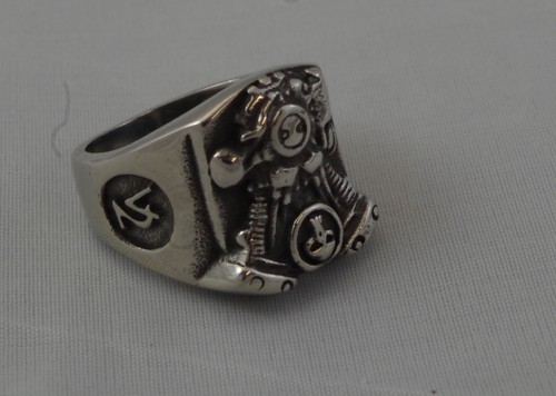 Anello acciaio inox - con, motore