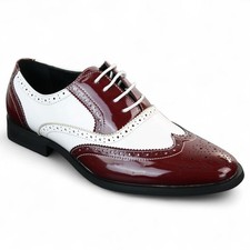 Uomo Vernice Allacciate Rosso