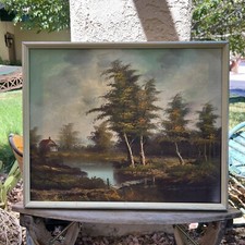 Vintage signed harlock - vintage, oil