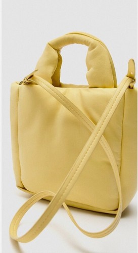Zara borsa trapuntata gialla - gialla,